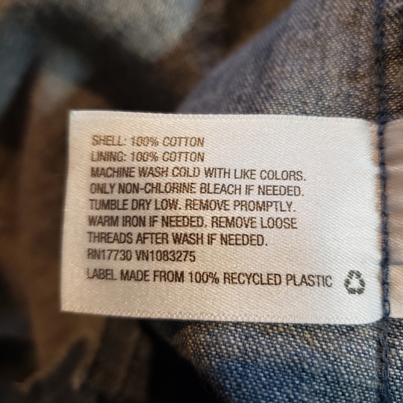 NEW Sleeveless Belted Chambray Shirtdress Med Wash - Picture 3 of 5